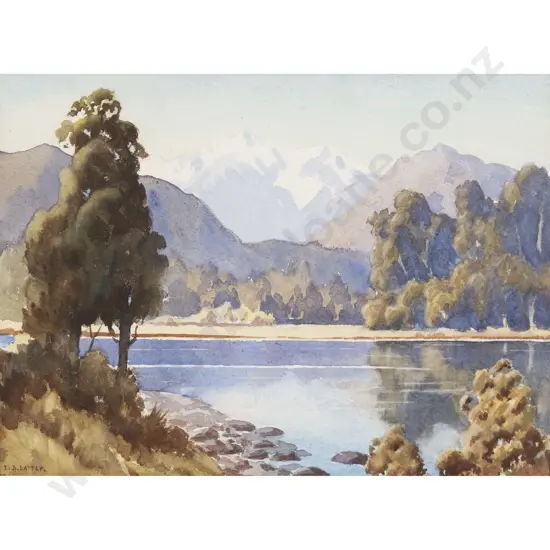 E B Lattey - Lake Mapourika