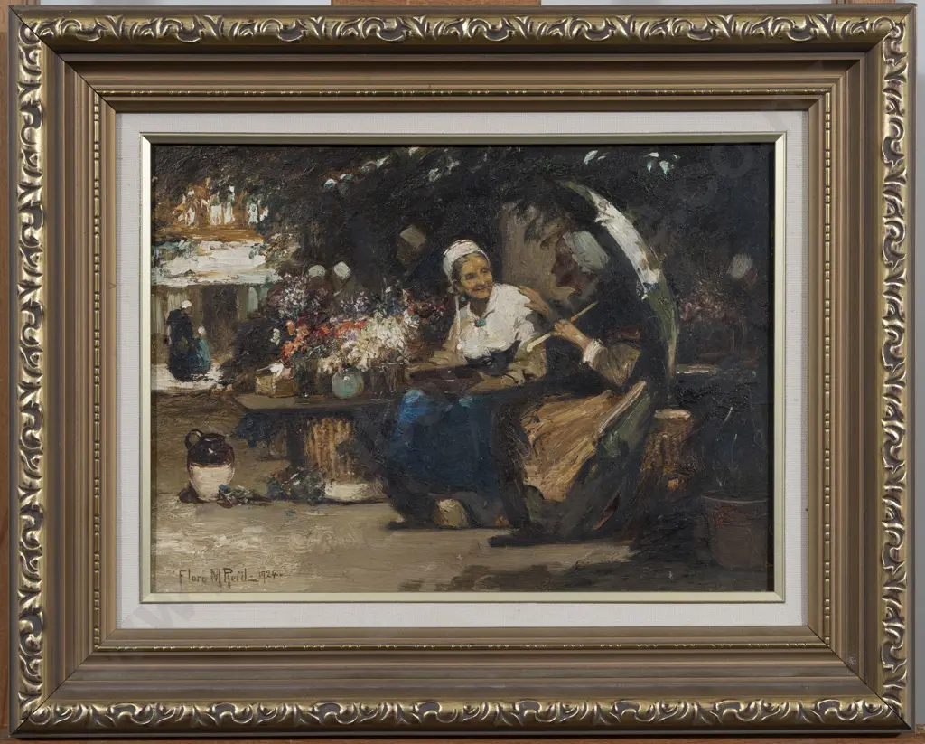 Flora Macdonald Reid - A Breton Market Image 1++