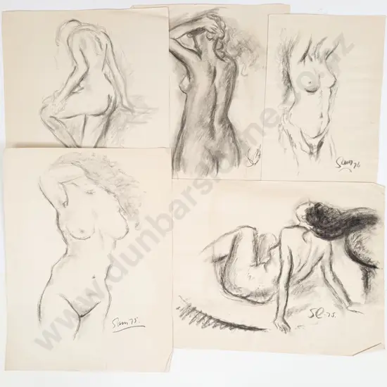 Sam Cairncross (1913 - 76) - Five Figure Studies (unframed)