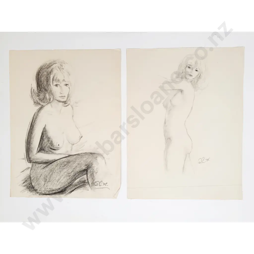 Sam Cairncross (1913 - 76) - Five Figure Studies (unframed) Image 1++