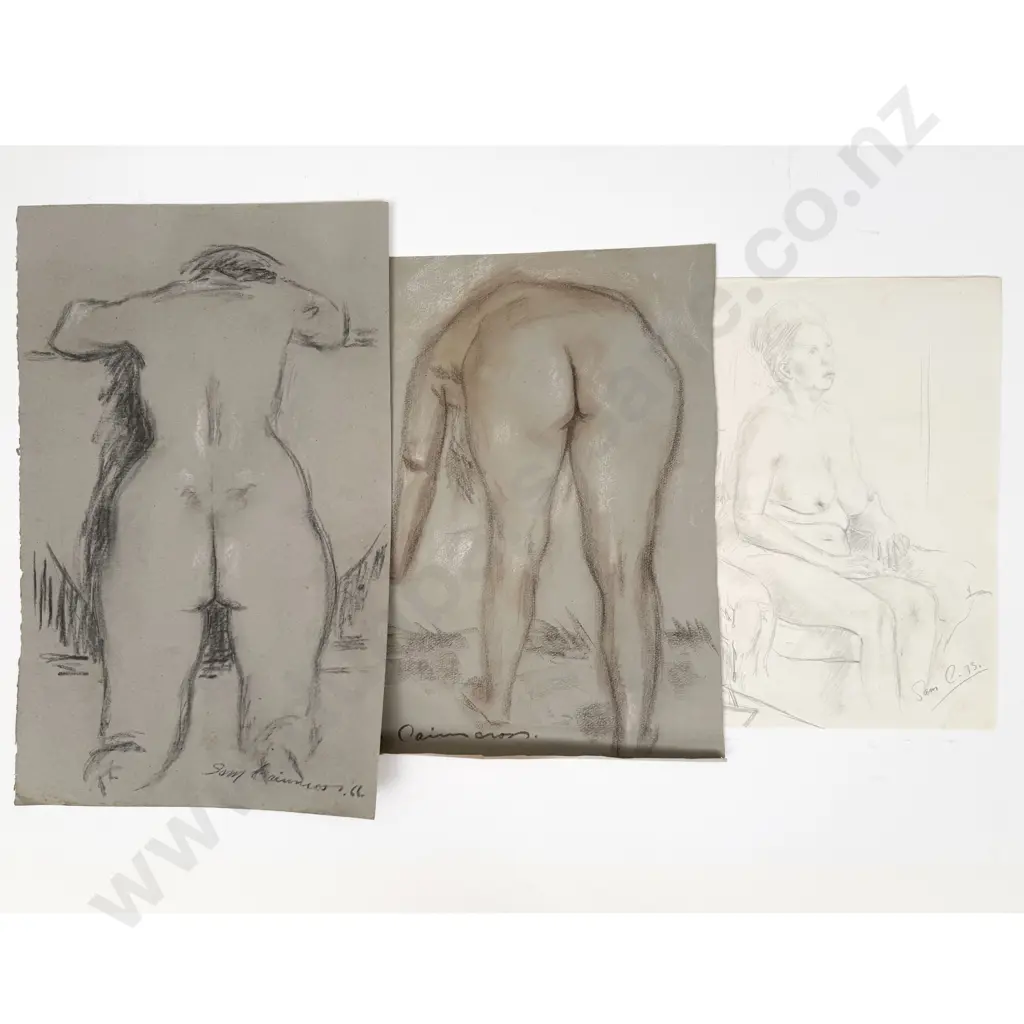 Sam Cairncross (1913 - 76) - Five Figure Studies (unframed) Image 1++