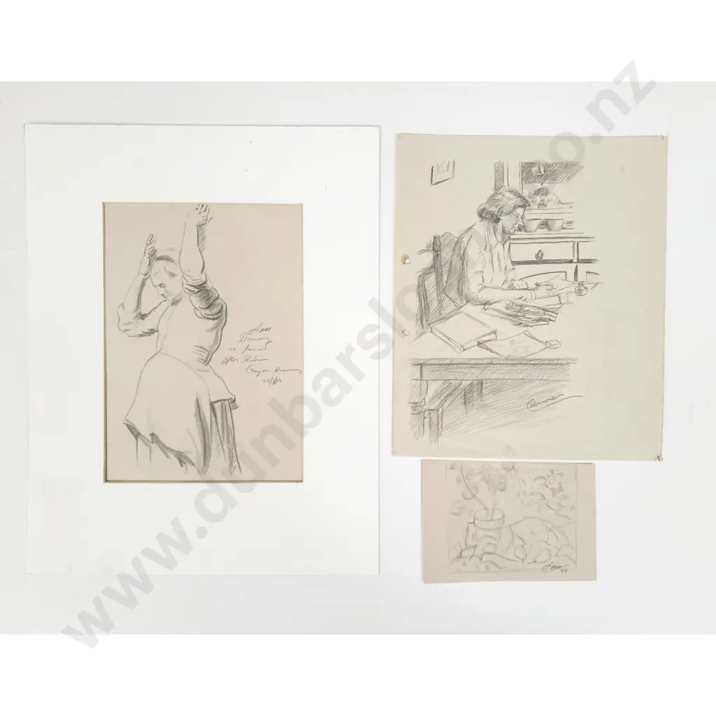 Sam Cairncross (1913 - 76) - Eight Sketches (unframed) Image 1++