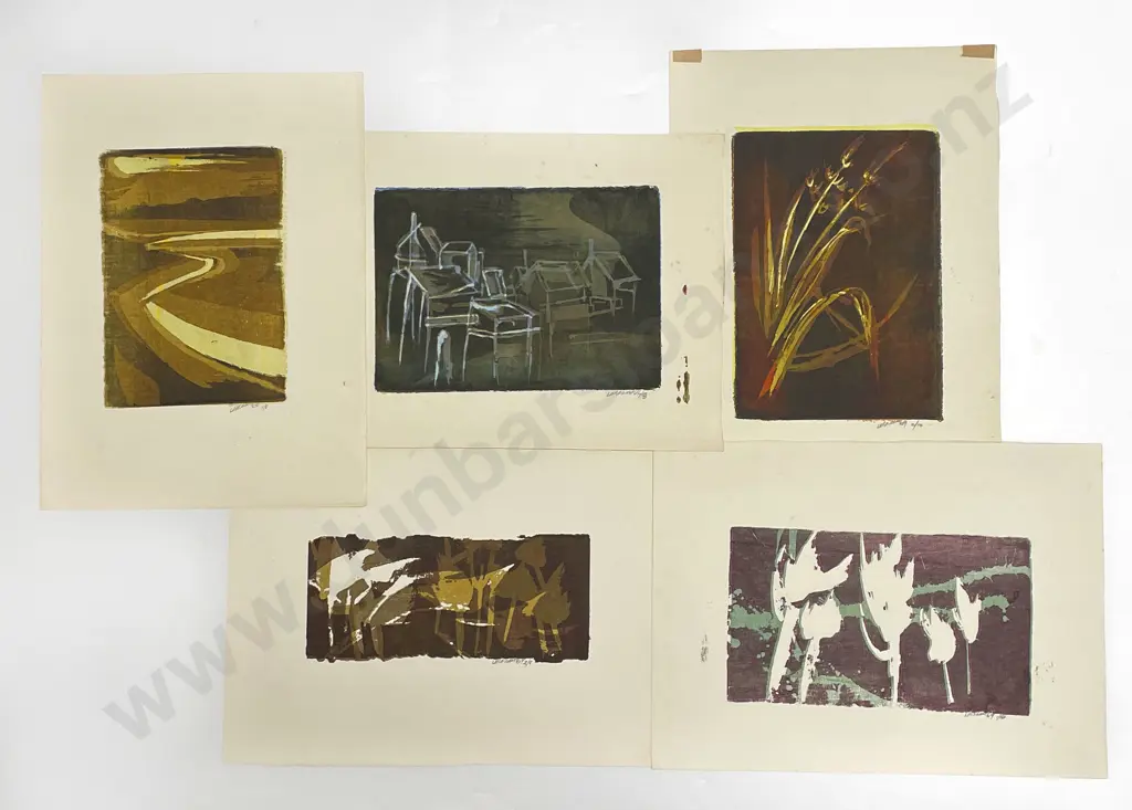 Les Finch (1940 - 2020) - Screenprints (5) (Unframed) Image 1++