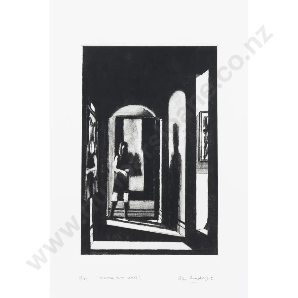 John Drawbridge - Interior with Tanya (Unframed) Image 1++