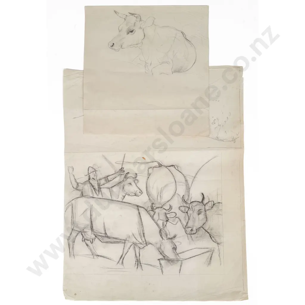 John Weeks (1888 - 1965) - 14 Assorted Sketchbook Studies Image 1++