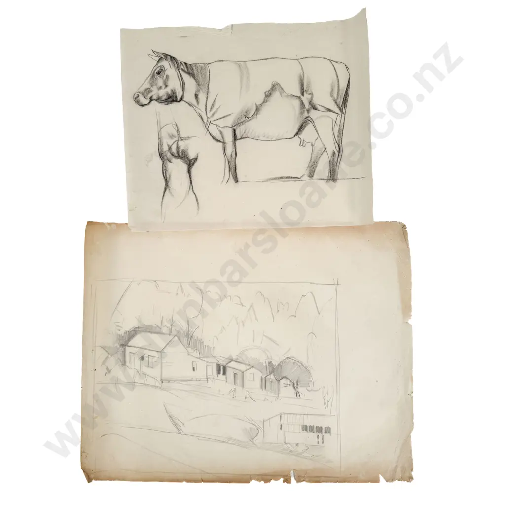 John Weeks (1888 - 1965) - 14 Assorted Sketchbook Studies Image 1++