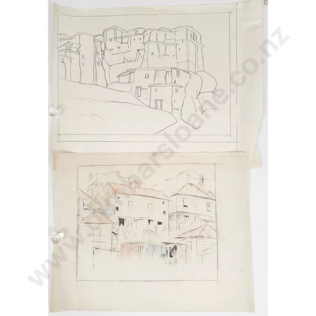 John Weeks (1888 - 1965) - 9 Assorted Sketchbook Studies Image 1++