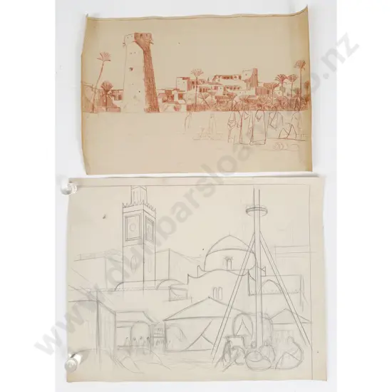 John Weeks (1888 - 1965) - 9 Assorted Sketchbook Studies
