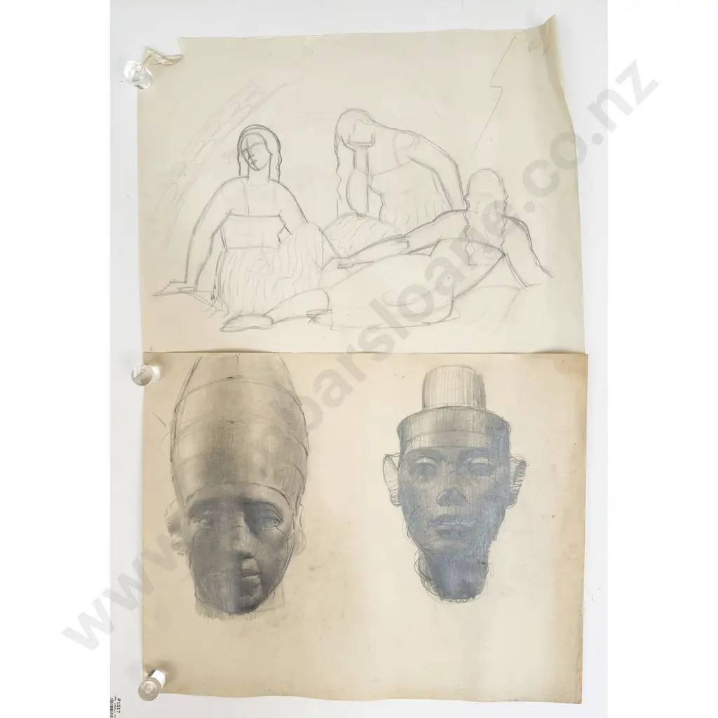 John Weeks (1888 - 1965) - 8 Assorted Sketchbook Studies Image 1++