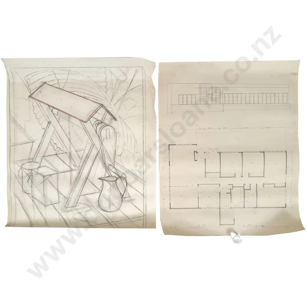 John Weeks (1888 - 1965) - 12 Assorted Sketchbook Studies Image 1++