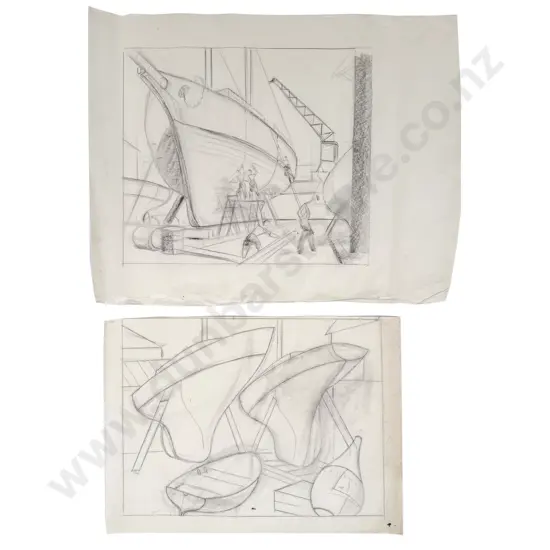 John Weeks - 9 Assorted Sketchbook Studies