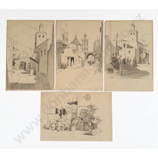 John Weeks - Four Morocco Street Scenes