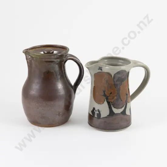Barry Brickell Fatso Jug & NZ Pottery Jug