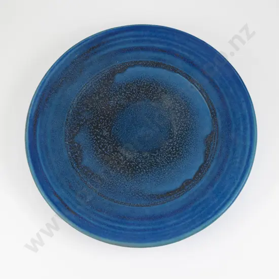 NZ Pottery Blue Glaze Table Dish