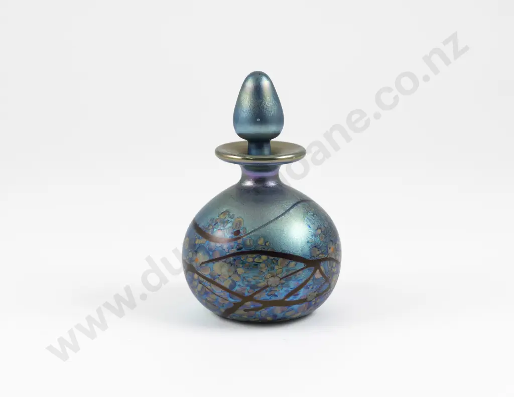 Okra Art Glass Perfume Bottle Image 1++