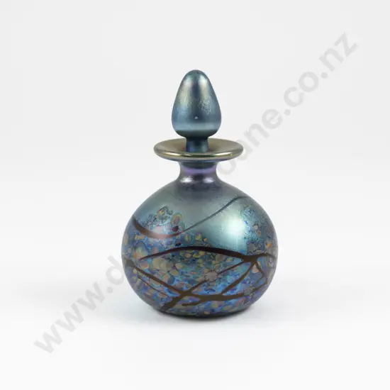 Okra Art Glass Perfume Bottle
