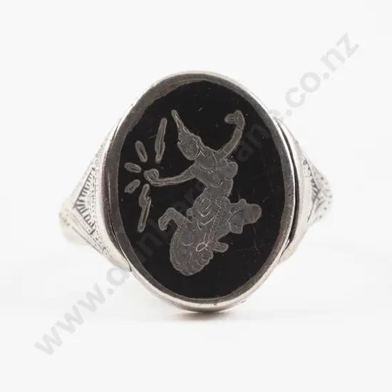 Thai Silver Signet Ring