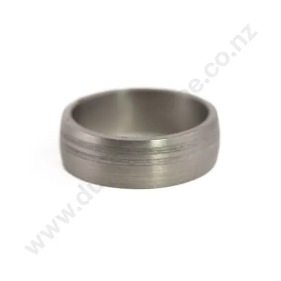 Titanium and S/S Modern Gents Wedding Band