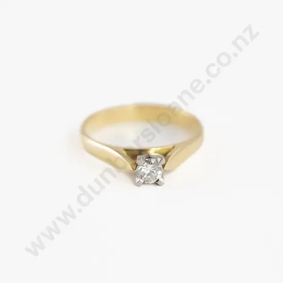 18ct Solitaire Diamond Ring