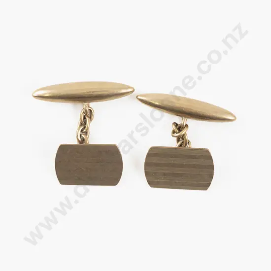 Pair 9ct Gold Cuff Links