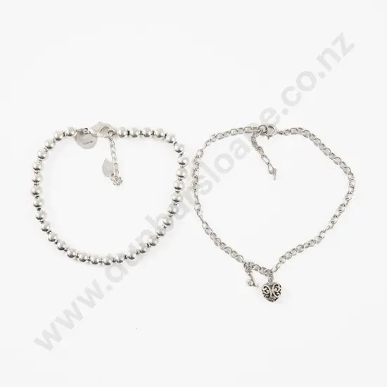 Two S/S Fancy Bracelets