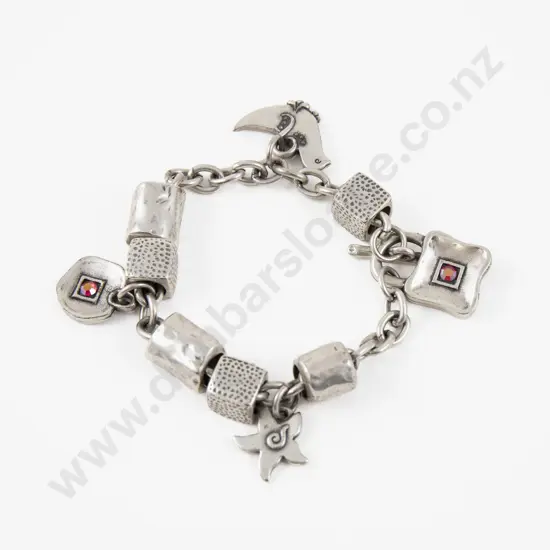 Danon Jewellery (Israel) Silver Plated Charm Bracelet