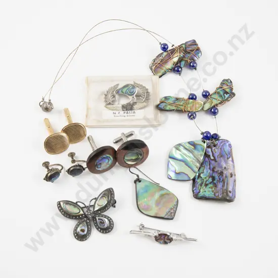 Collection of Assorted NZ Paua Jewellery and Other