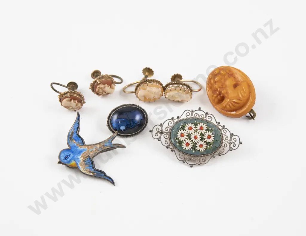 Collection of Assorted Vintage Brooches Image 1++