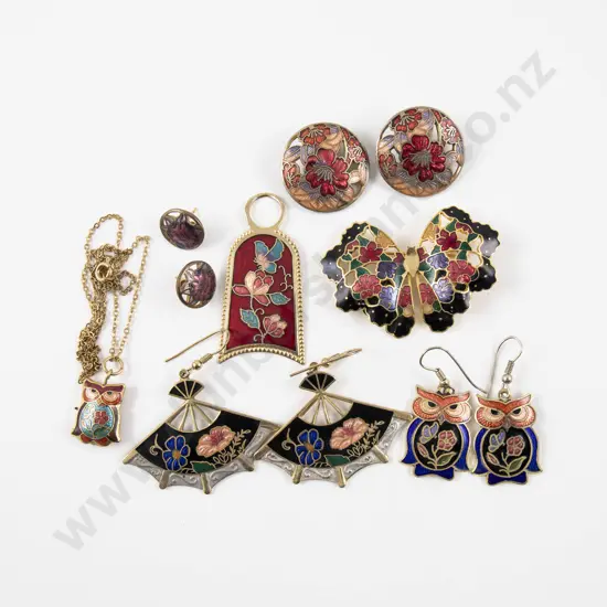 Collection of Assorted Cloisonne Enamel Jewellery