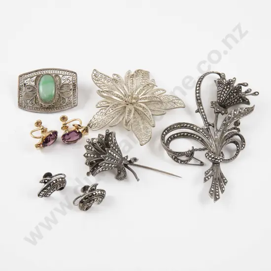 Collection Marcasite and Filigree Jewellery with Other
