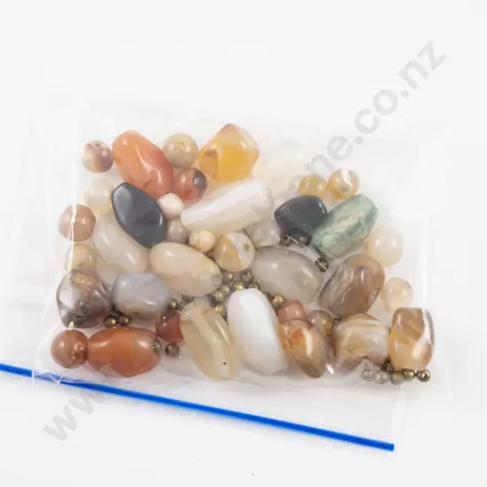 Collection of Assorted Semi-Precious Agate Beads