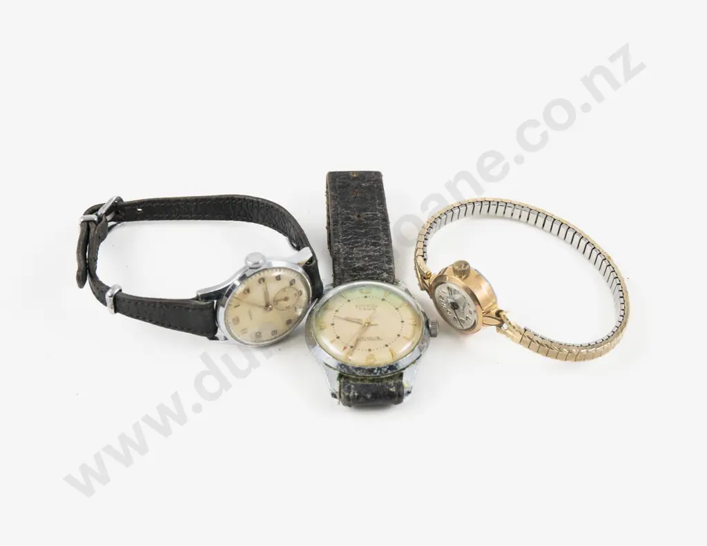 Three Vintage Wrist Watches Image 1++