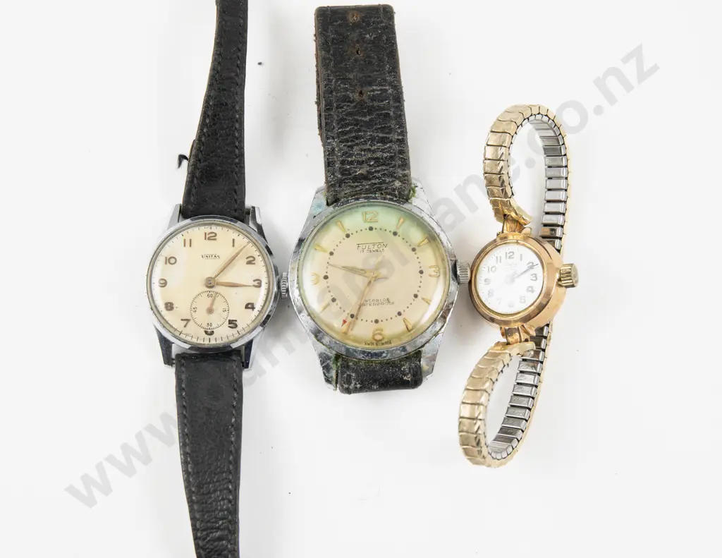 Three Vintage Wrist Watches Image 1++