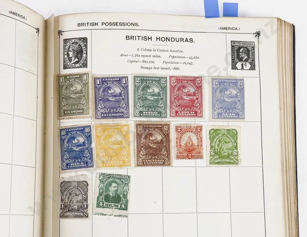 Vintage World Stamp Album Image 1++