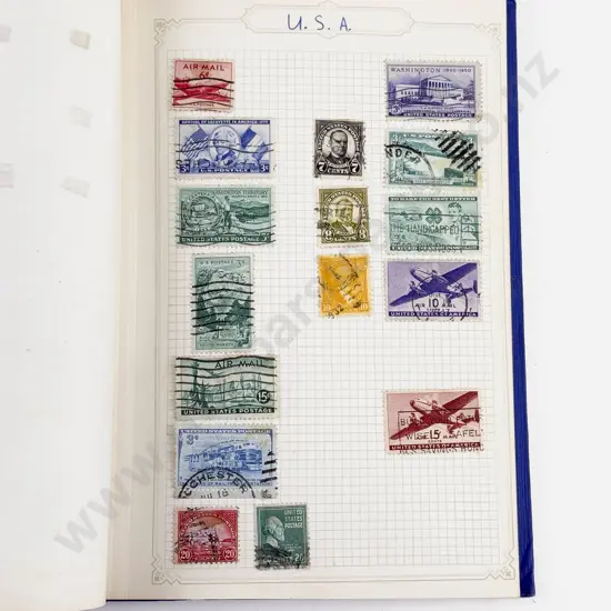 Vintage NZ and World Stamp Album