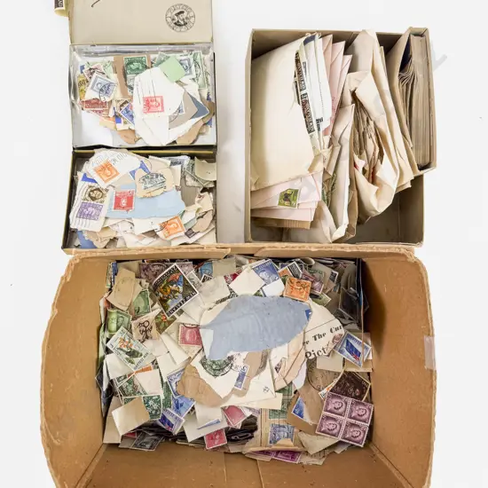 Good Qty NZ and Some World Pre-decimal Loose and Semi-Sorted Stamps