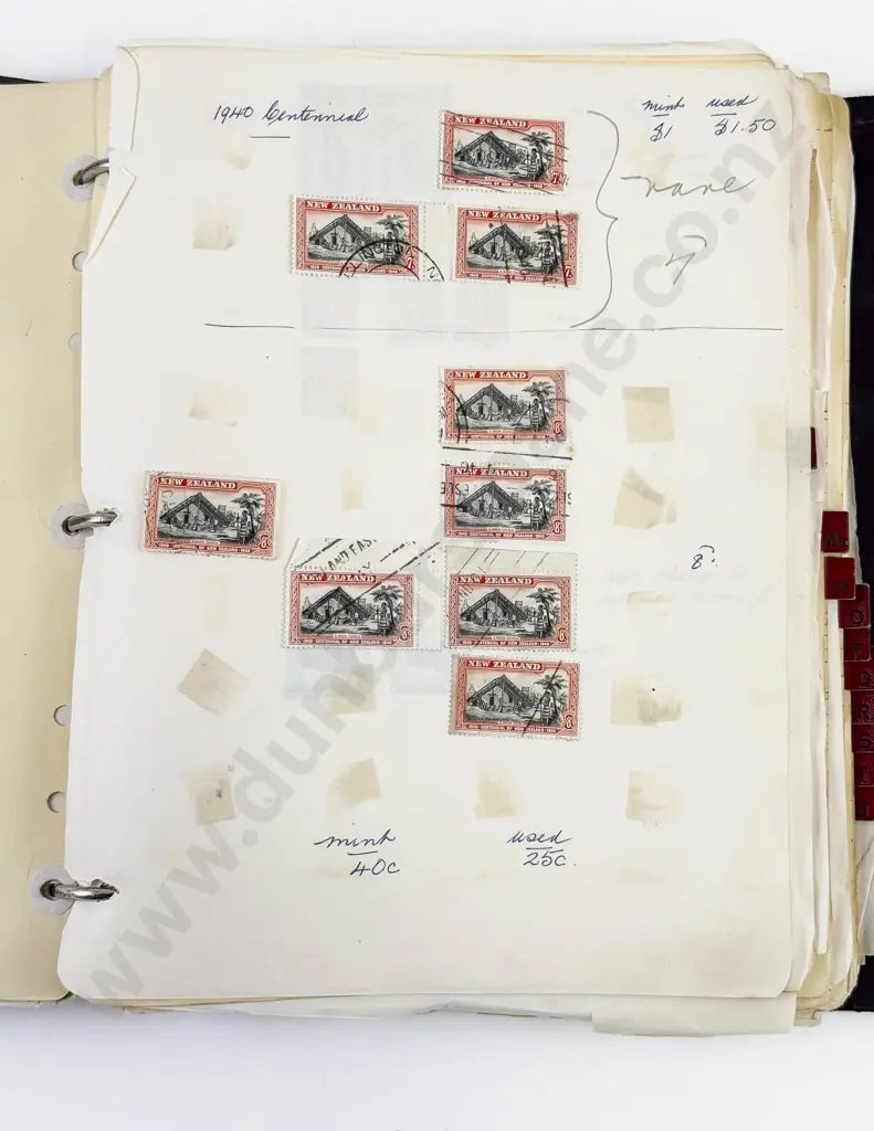NZ Vintage Album of Page Multiple Singles - Small Blocks mainly Pre-decimal with some World Image 1++