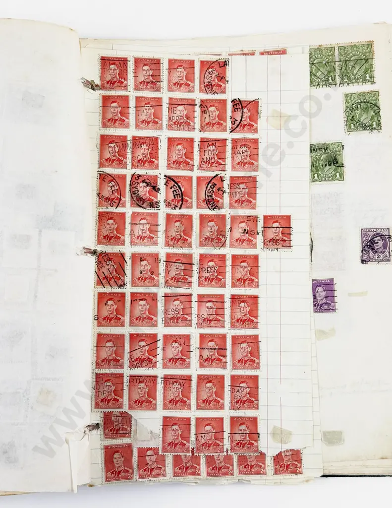 NZ Vintage Album of Page Multiple Singles - Small Blocks mainly Pre-decimal with some World Image 1++