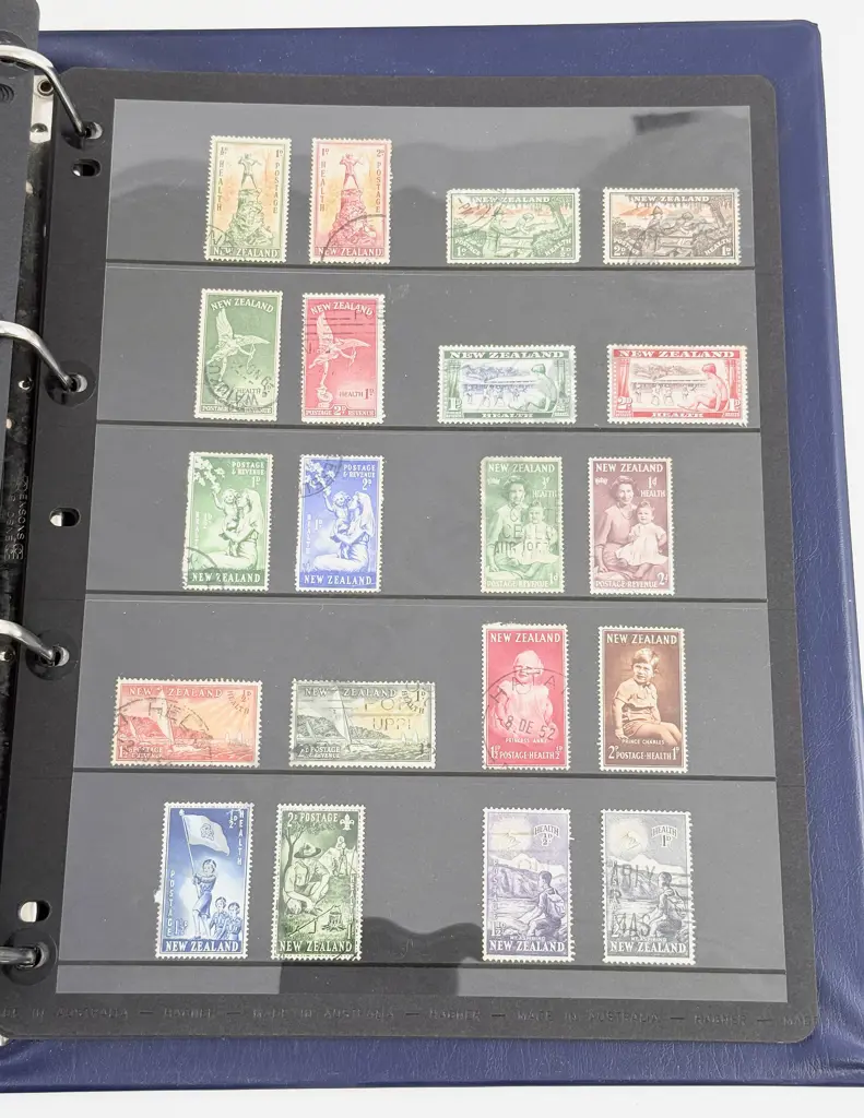 NZ Stamp Sets 1909 EdwVII-1935 Pictorials-1938 GeoVI-1940 Cent-1953-54QEII-1960 Pictorials also Image 1++