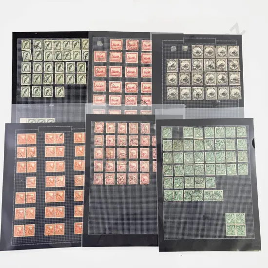 NZ 1935 Pictorials Multiple Singles some Blocks 1/2d 1d 2d 4d 6d 1/-