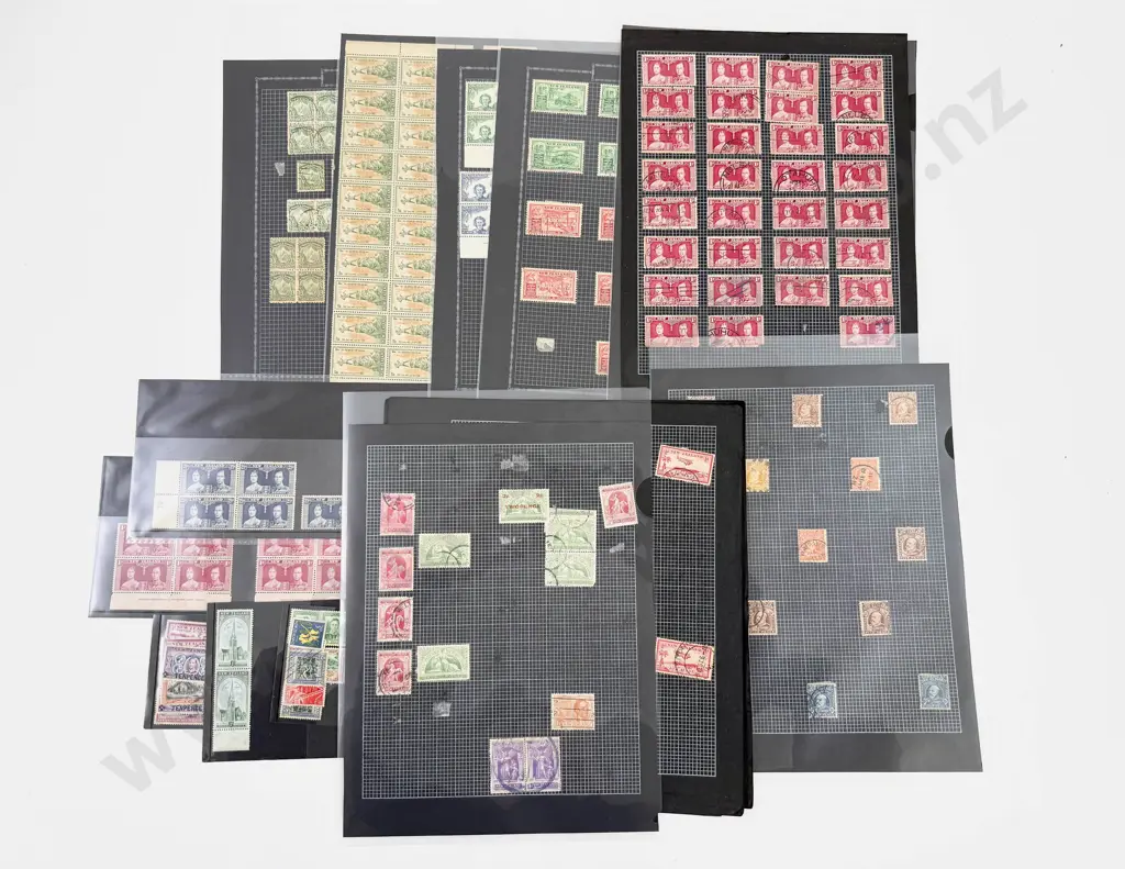 NZ Assorted Multiple Singles with Blocks 1920 Victory-1909 EdwVII-1900 Pictorials and Various Image 1++