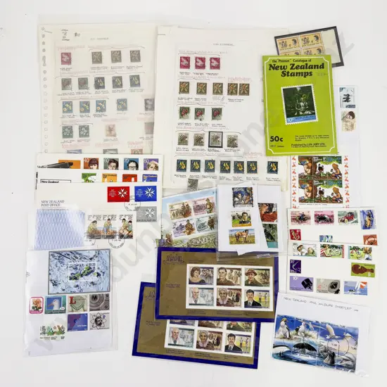 NZ Assorted Decimal Mint Stamps FCDs with Pre-decimal Mainly Mint Various Stamps