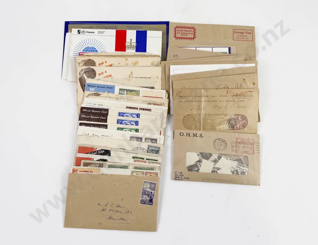 NZ Vintage FDCs with Envelope Sorted Loose Stamps Image 1++