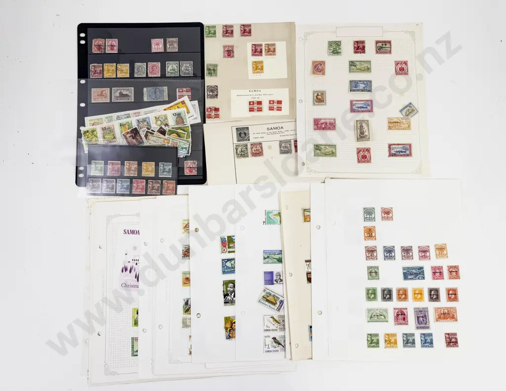 Vintage and Modern Stamps of Samoa Image 1++