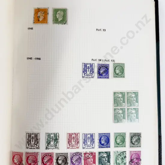 Large Album French Stamps dating from 1876 - 1953