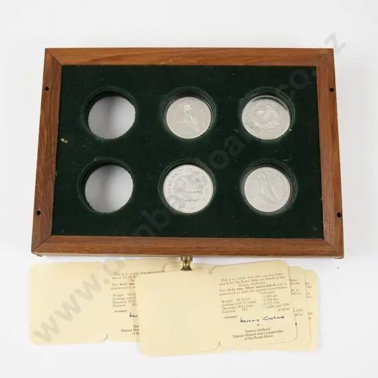 Falkland Islands Royal Mint 1979 Unc Silver 925 Coins £10 x 2 £5 x2