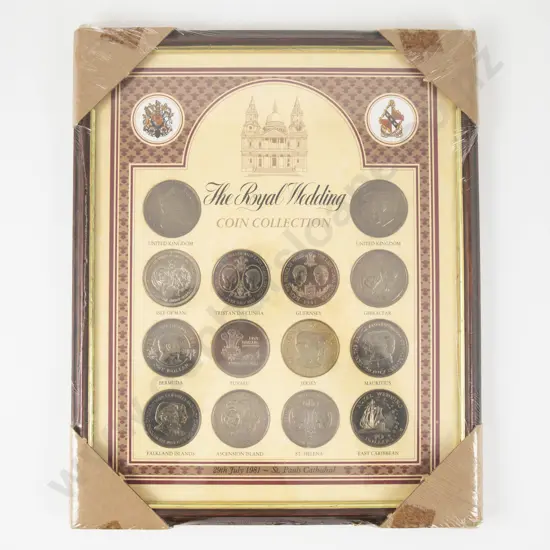 Spink 1981 Framed The Royal Wedding Coin Collection