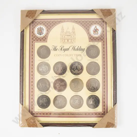 Spink 1981 Framed The Royal Wedding Coin Collection