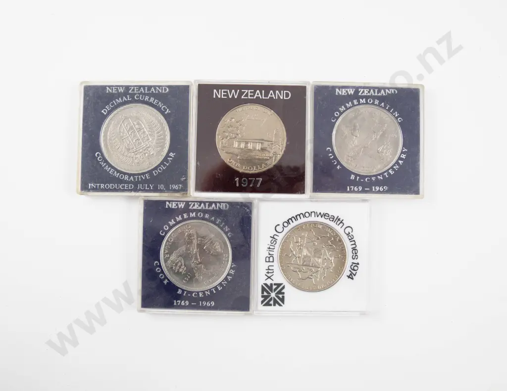 NZ Five Unc Commemorative $1 x5 Image 1++