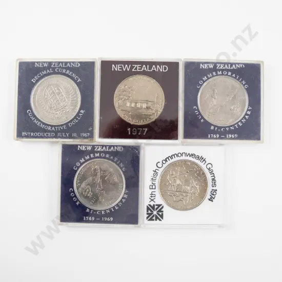 NZ Five Unc Commemorative $1 x5